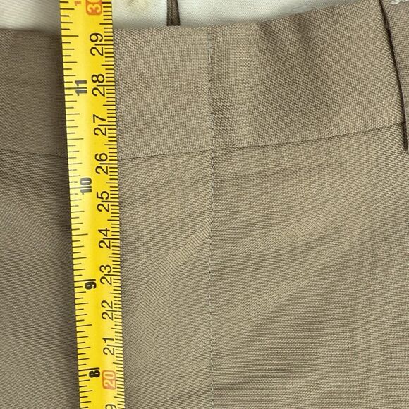 Vintage Dress Pants Pleated Front Cuffed Hems Mens 32 x 31 Beige - Picture 16 of 16